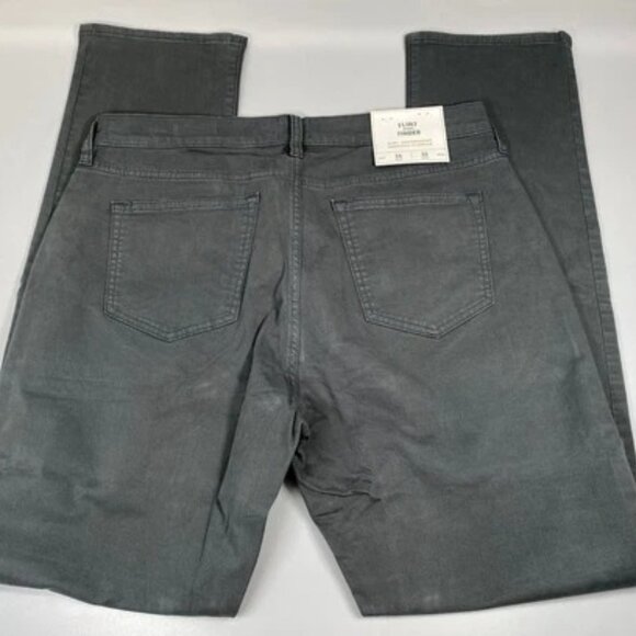 NEW FLINT AND TINDER Mens Jeans Charcoal Size 34x32 365 Pant HB Slim Spun Cotton - Picture 2 of 10